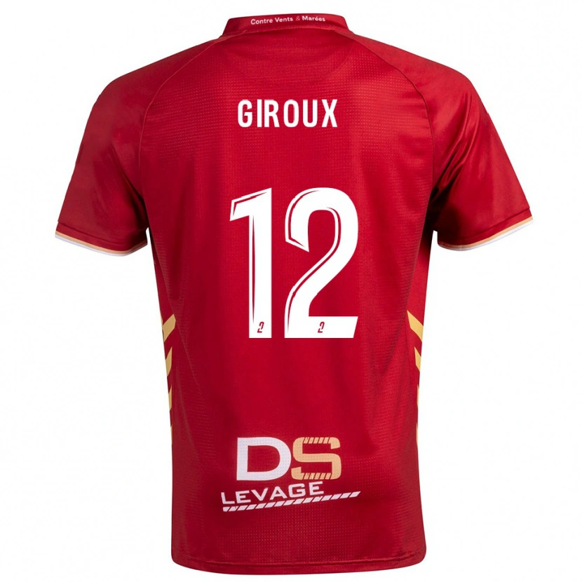Danxen Børn Tom Giroux #12 Burgundy Guld Udebane Spillertrøjer 2025/26 Trøje T-Shirt