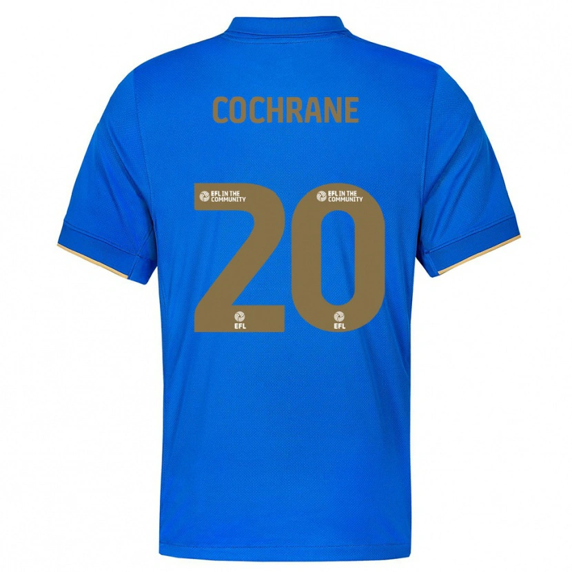 Danxen Mænd Alex Cochrane #20 Blå Guld Hjemmebane Spillertrøjer 2025/26 Trøje T-Shirt