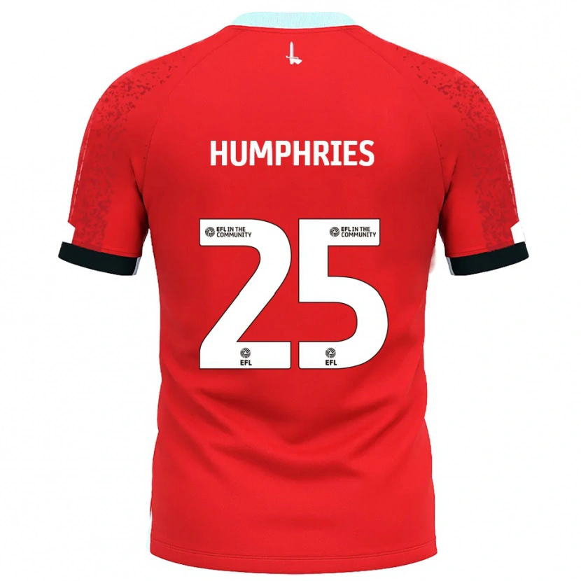 Danxen Mænd Greta Humphries #25 Rød Hvid Hjemmebane Spillertrøjer 2025/26 Trøje T-Shirt