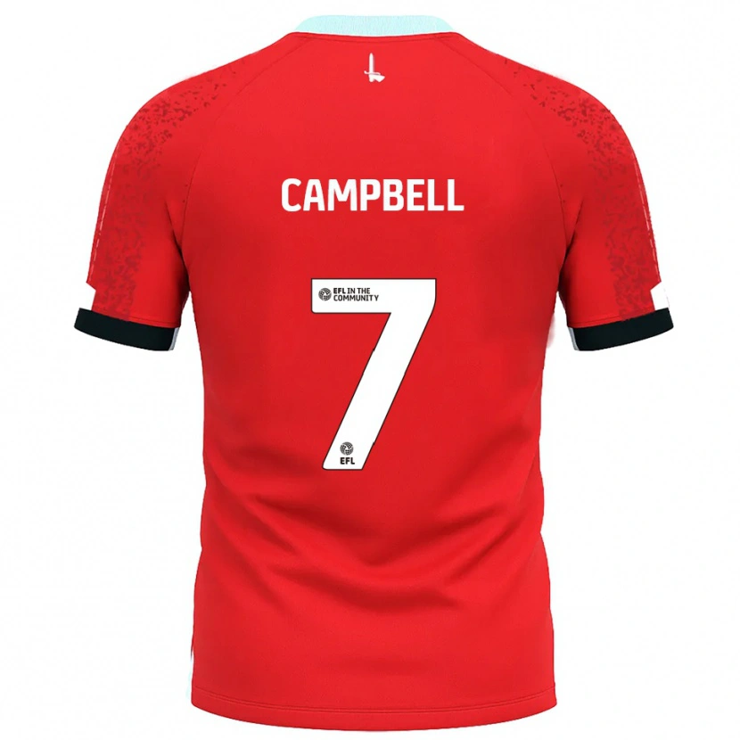 Danxen Mænd Tyreece Campbell #7 Rød Hvid Hjemmebane Spillertrøjer 2025/26 Trøje T-Shirt