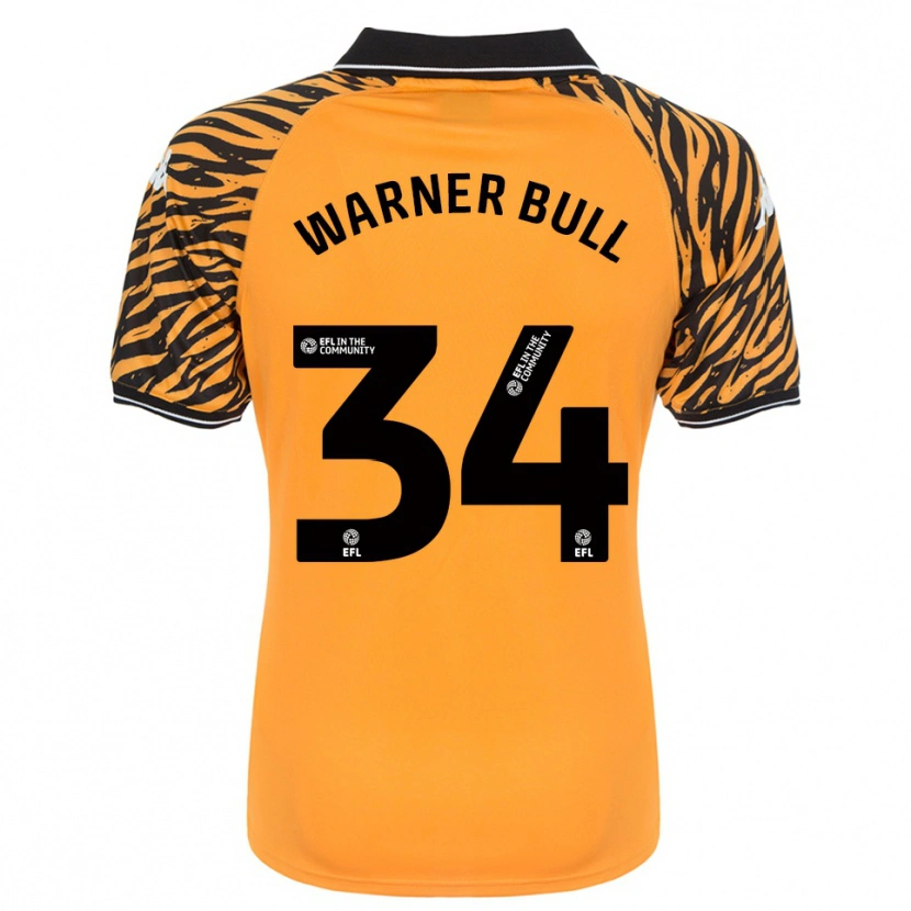 Danxen Mænd Lucy Warner-Bull #34 Orange Sort Hjemmebane Spillertrøjer 2025/26 Trøje T-Shirt