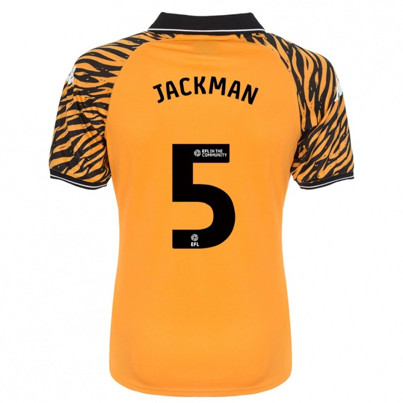 Danxen Mænd Ellice Jackman #5 Orange Sort Hjemmebane Spillertrøjer 2025/26 Trøje T-Shirt