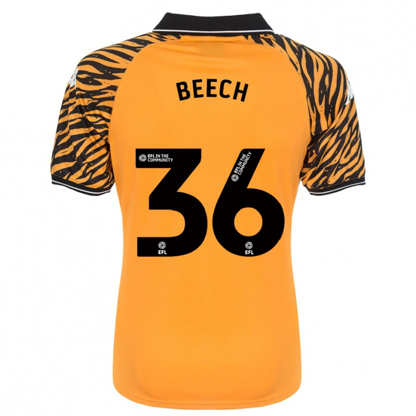 Danxen Mænd Amy Beech #36 Orange Sort Hjemmebane Spillertrøjer 2025/26 Trøje T-Shirt