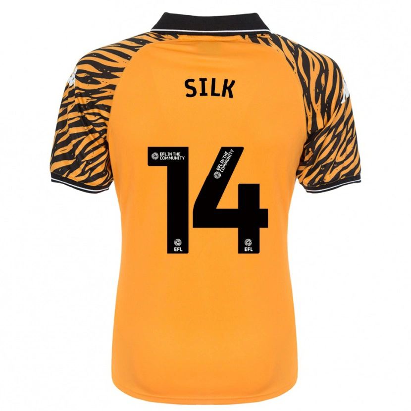Danxen Mænd Reuben Silk #14 Orange Sort Hjemmebane Spillertrøjer 2025/26 Trøje T-Shirt