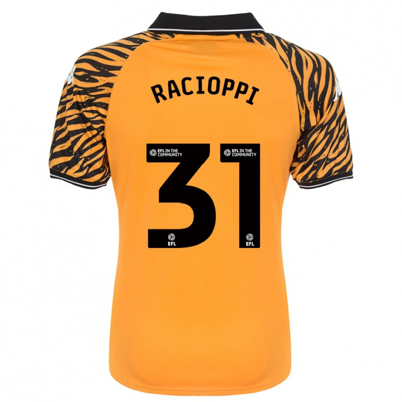 Danxen Mænd Anthony Racioppi #31 Orange Sort Hjemmebane Spillertrøjer 2025/26 Trøje T-Shirt