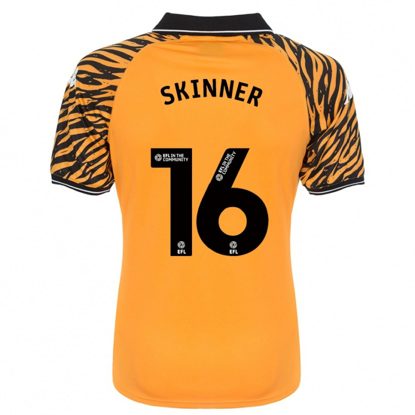 Danxen Mænd Harley Skinner #16 Orange Sort Hjemmebane Spillertrøjer 2025/26 Trøje T-Shirt