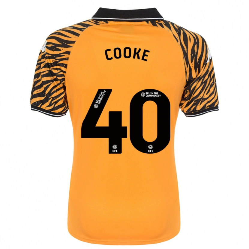 Danxen Mænd Megan Cooke #40 Orange Sort Hjemmebane Spillertrøjer 2025/26 Trøje T-Shirt