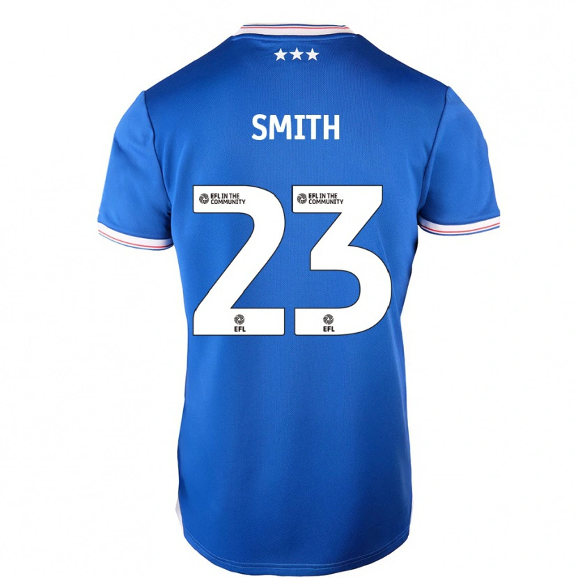 Danxen Mænd Abbi Smith #23 Blå Hvid Hjemmebane Spillertrøjer 2025/26 Trøje T-Shirt