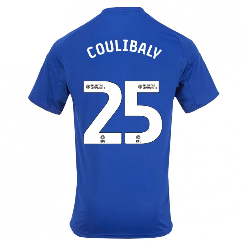 Danxen Mænd Woyo Coulibaly #25 Blå Guld Hjemmebane Spillertrøjer 2025/26 Trøje T-Shirt