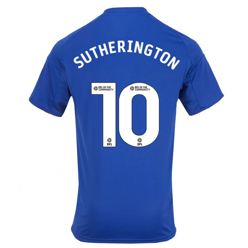 Danxen Mænd Harry Sutherington #10 Blå Guld Hjemmebane Spillertrøjer 2025/26 Trøje T-Shirt