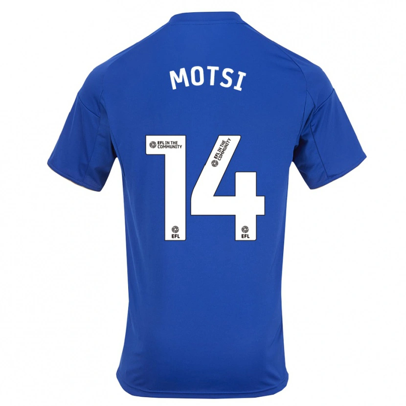 Danxen Mænd Darren Motsi #14 Blå Guld Hjemmebane Spillertrøjer 2025/26 Trøje T-Shirt