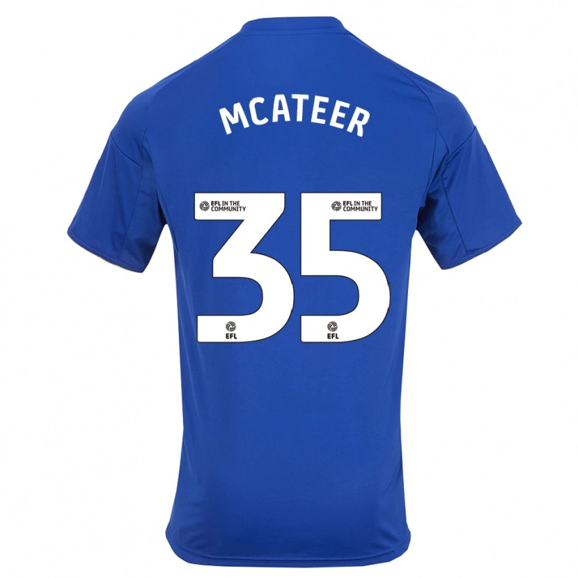 Danxen Mænd Kasey Mcateer #35 Blå Guld Hjemmebane Spillertrøjer 2025/26 Trøje T-Shirt