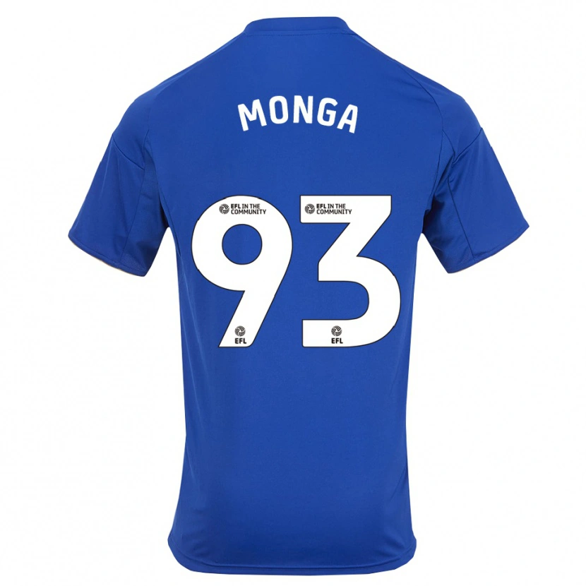 Danxen Mænd Jeremy Monga #93 Blå Guld Hjemmebane Spillertrøjer 2025/26 Trøje T-Shirt