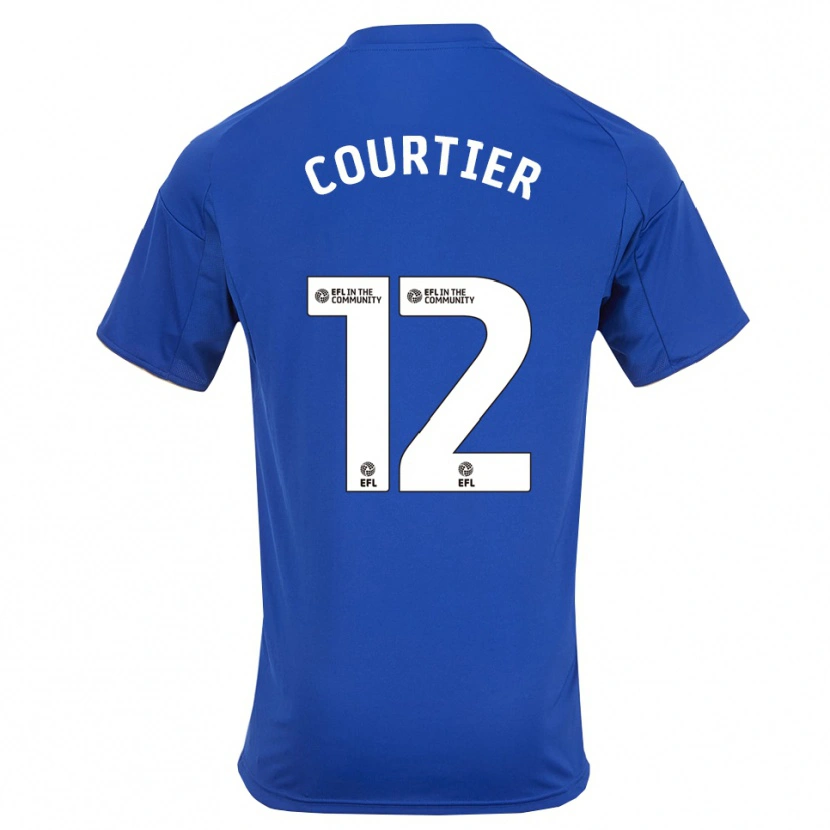 Danxen Mænd Ben Courtier #12 Blå Guld Hjemmebane Spillertrøjer 2025/26 Trøje T-Shirt
