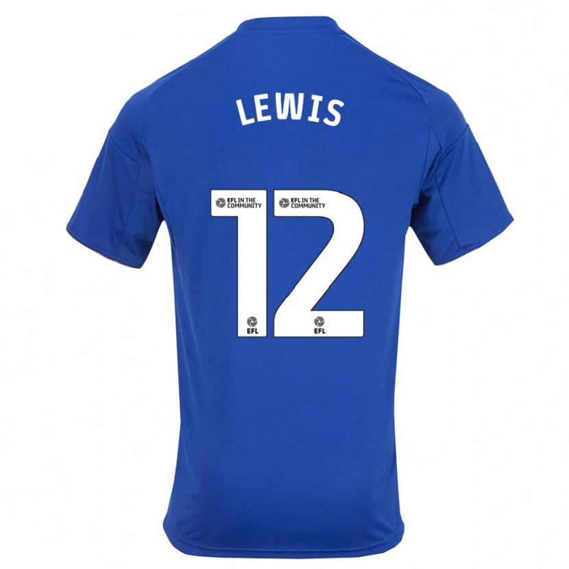 Danxen Mænd William Lewis #12 Blå Guld Hjemmebane Spillertrøjer 2025/26 Trøje T-Shirt