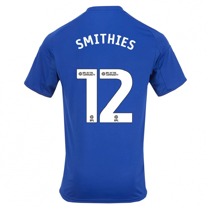 Danxen Mænd Alex Smithies #12 Blå Guld Hjemmebane Spillertrøjer 2025/26 Trøje T-Shirt