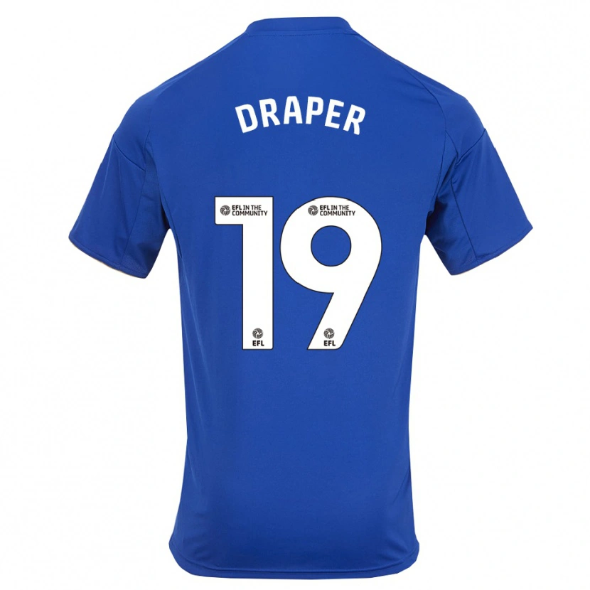 Danxen Mænd Denny Draper #19 Blå Guld Hjemmebane Spillertrøjer 2025/26 Trøje T-Shirt