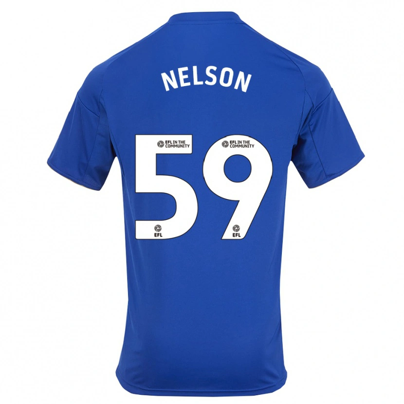 Danxen Mænd Ronny Nelson #59 Blå Guld Hjemmebane Spillertrøjer 2025/26 Trøje T-Shirt