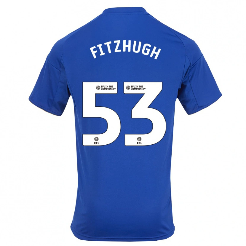 Danxen Mænd Ethan Fitzhugh #53 Blå Guld Hjemmebane Spillertrøjer 2025/26 Trøje T-Shirt