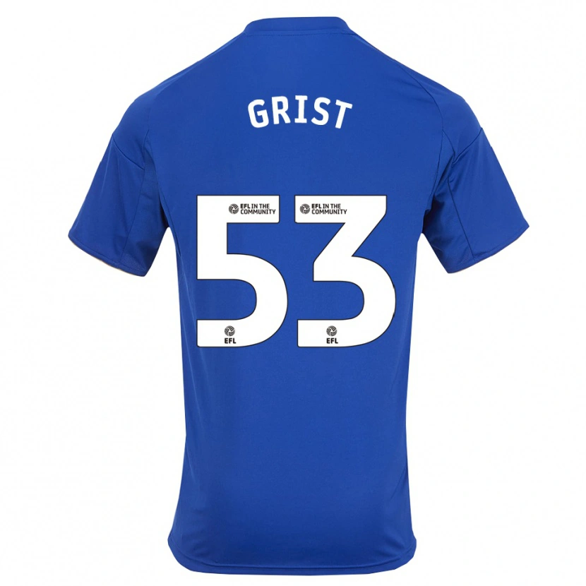 Danxen Mænd Ben Grist #53 Blå Guld Hjemmebane Spillertrøjer 2025/26 Trøje T-Shirt