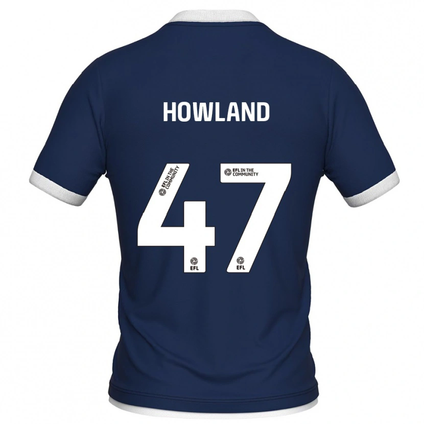 Danxen Mænd Jack Howland #47 Marine Hvid Hjemmebane Spillertrøjer 2025/26 Trøje T-Shirt