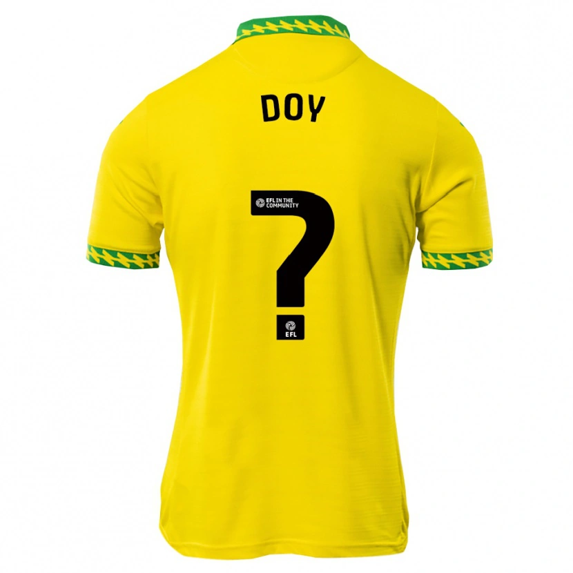 Danxen Mænd Alfie Doy #0 Hvid Grøn Hjemmebane Spillertrøjer 2025/26 Trøje T-Shirt