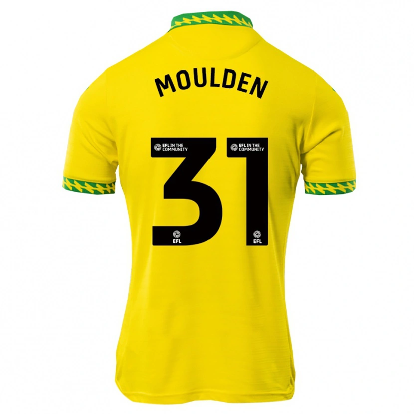 Danxen Mænd Louie Moulden #31 Hvid Grøn Hjemmebane Spillertrøjer 2025/26 Trøje T-Shirt