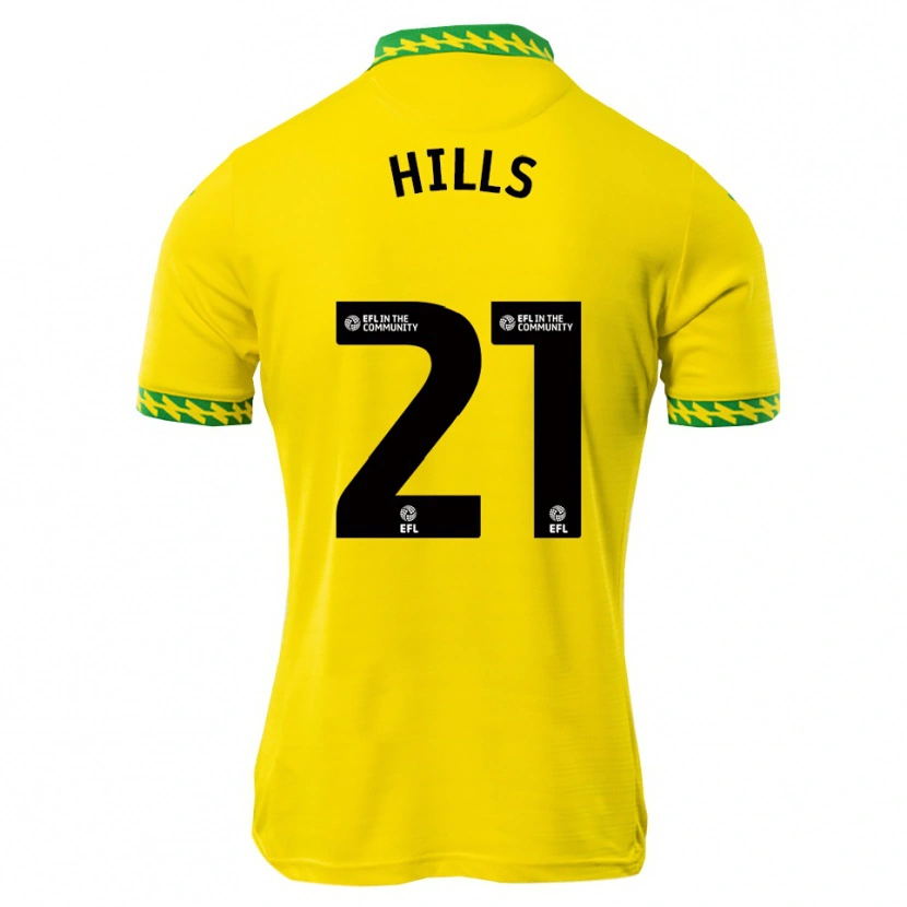 Danxen Mænd Brad Hills #21 Hvid Grøn Hjemmebane Spillertrøjer 2025/26 Trøje T-Shirt
