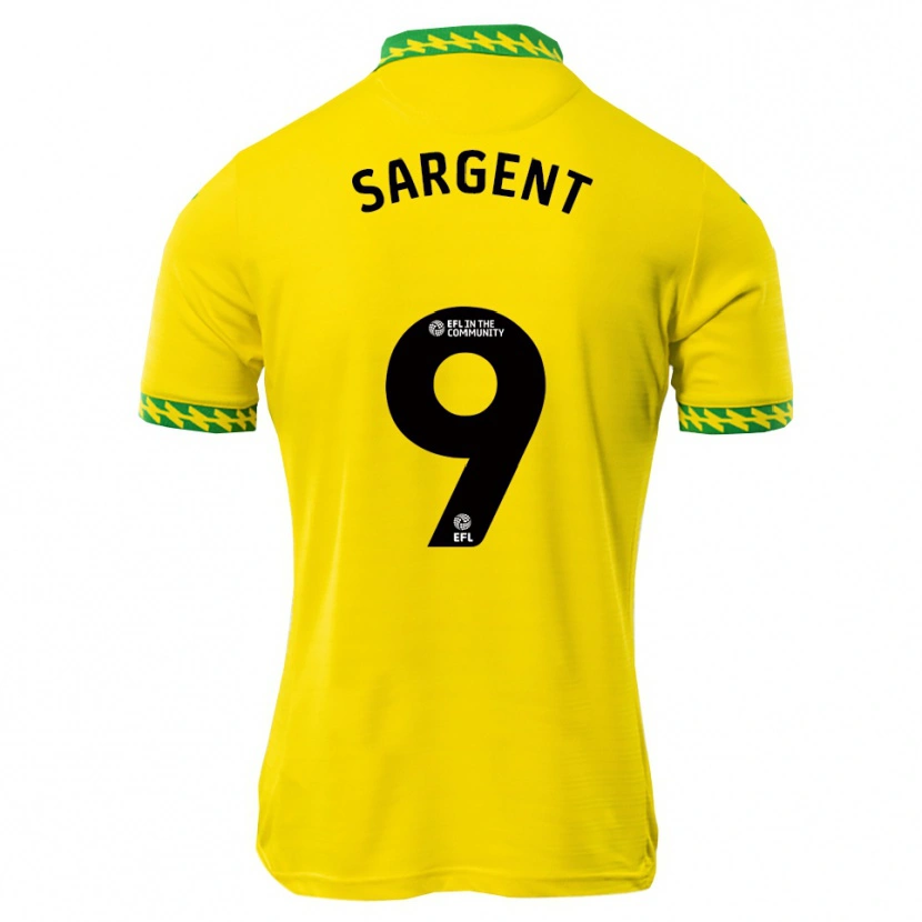 Danxen Mænd Josh Sargent #9 Hvid Grøn Hjemmebane Spillertrøjer 2025/26 Trøje T-Shirt