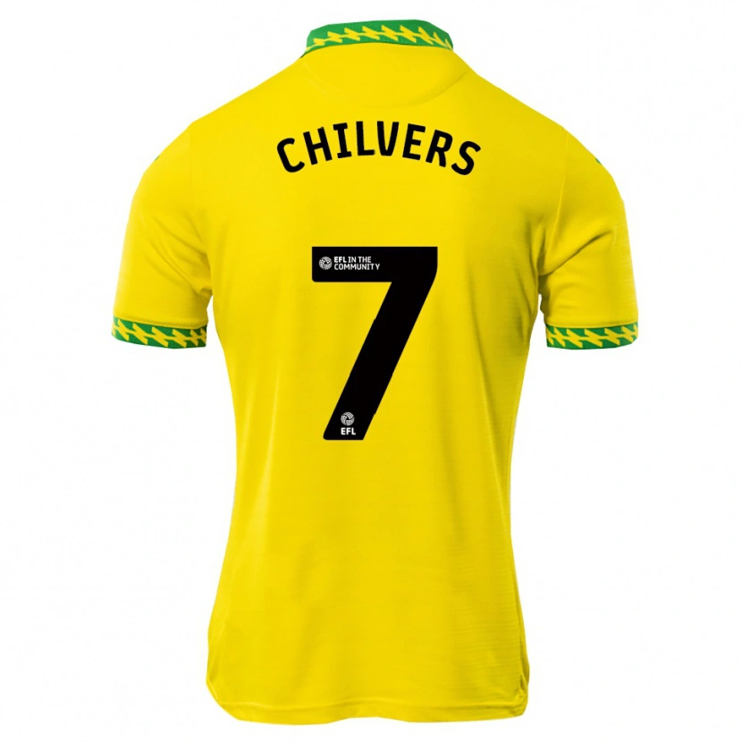 Danxen Mænd Toby Chilvers #7 Hvid Grøn Hjemmebane Spillertrøjer 2025/26 Trøje T-Shirt