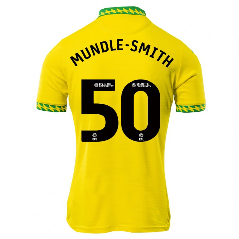 Danxen Mænd Errol Mundle-Smith #50 Hvid Grøn Hjemmebane Spillertrøjer 2025/26 Trøje T-Shirt