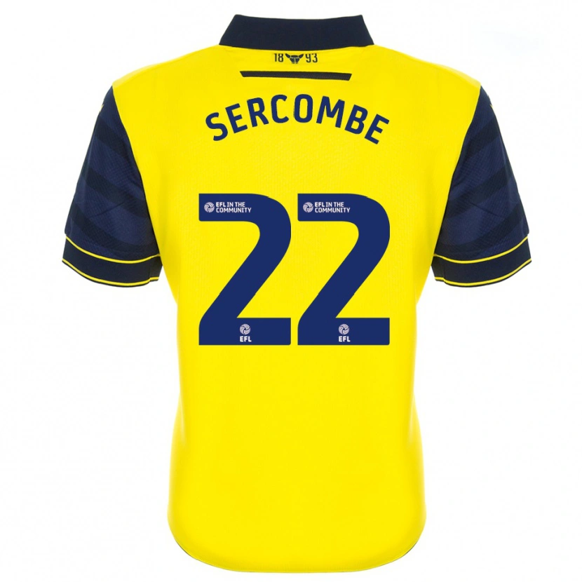 Danxen Mænd Paris Sercombe #22 Gul Marine Hjemmebane Spillertrøjer 2025/26 Trøje T-Shirt