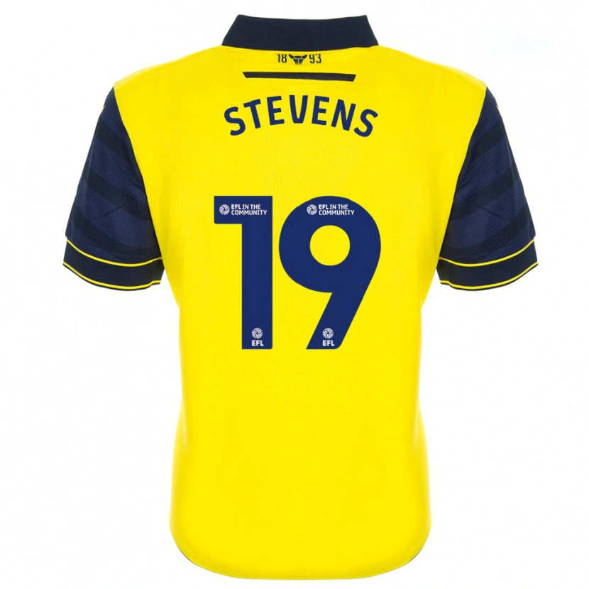 Danxen Mænd Lily Stevens #19 Gul Marine Hjemmebane Spillertrøjer 2025/26 Trøje T-Shirt