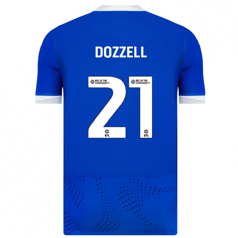 Danxen Mænd Andre Dozzell #21 Blå Hvid Hjemmebane Spillertrøjer 2025/26 Trøje T-Shirt