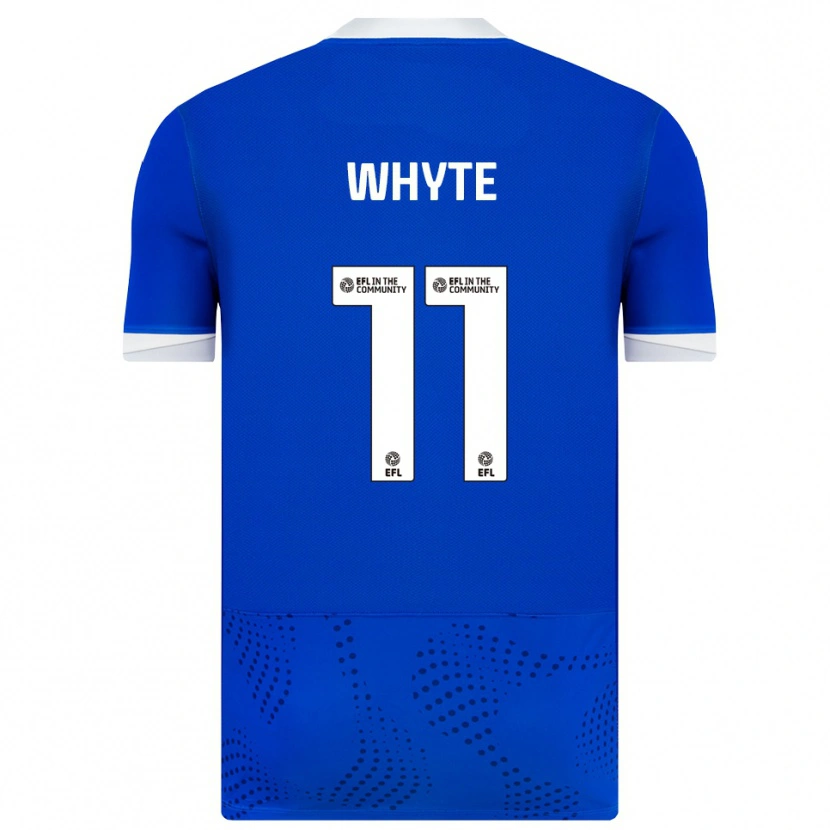 Danxen Mænd Gavin Whyte #11 Blå Hvid Hjemmebane Spillertrøjer 2025/26 Trøje T-Shirt
