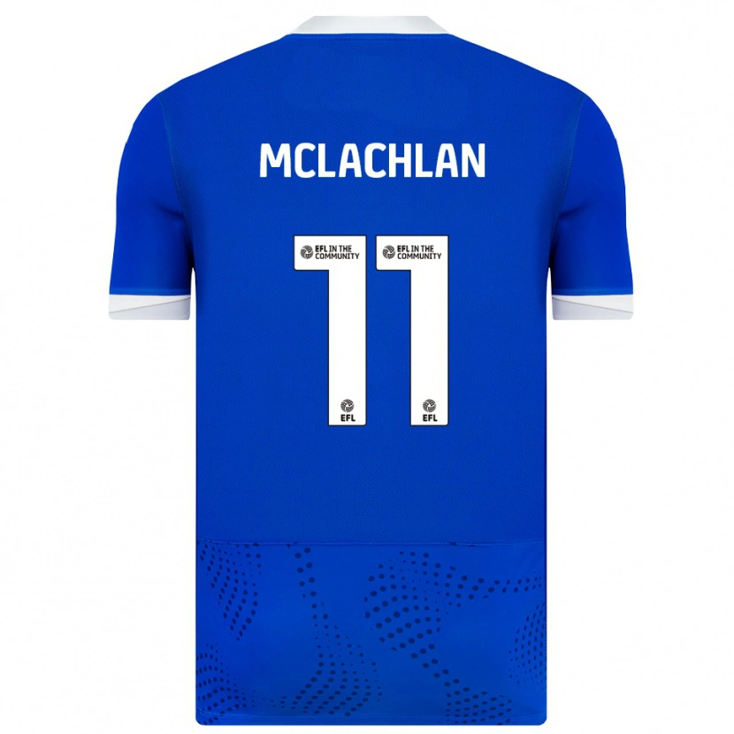 Danxen Mænd Daisy Mclachlan #11 Blå Hvid Hjemmebane Spillertrøjer 2025/26 Trøje T-Shirt