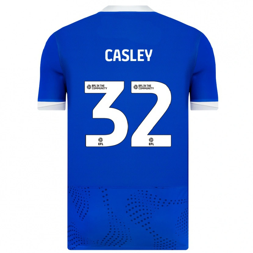 Danxen Mænd Riva Casley #32 Blå Hvid Hjemmebane Spillertrøjer 2025/26 Trøje T-Shirt