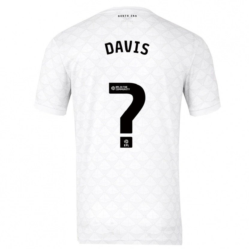 Danxen Mænd Tommy Davis #0 Hvid Rød Hjemmebane Spillertrøjer 2025/26 Trøje T-Shirt