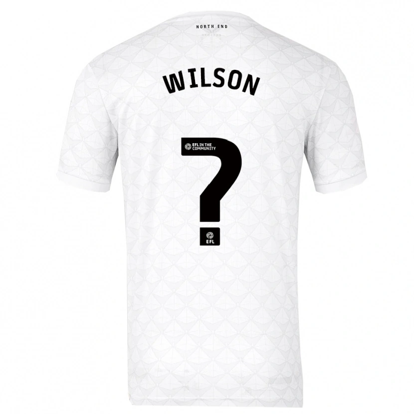 Danxen Mænd Max Wilson #0 Hvid Rød Hjemmebane Spillertrøjer 2025/26 Trøje T-Shirt
