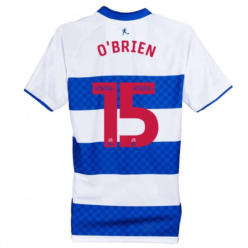 Danxen Mænd Archie O'brien #15 Blå Hvid Hjemmebane Spillertrøjer 2025/26 Trøje T-Shirt