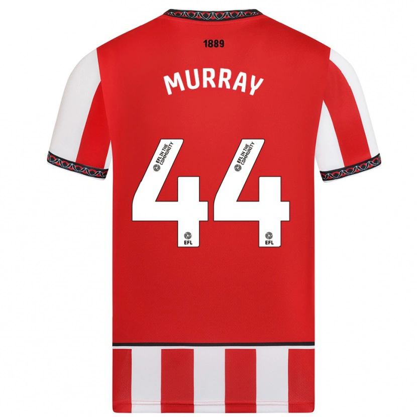 Danxen Mænd Satara Murray #44 Rød Hvid Hjemmebane Spillertrøjer 2025/26 Trøje T-Shirt