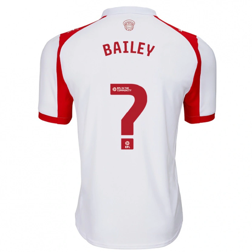 Danxen Mænd Isaac Bailey #0 Hvid Rød Hjemmebane Spillertrøjer 2025/26 Trøje T-Shirt