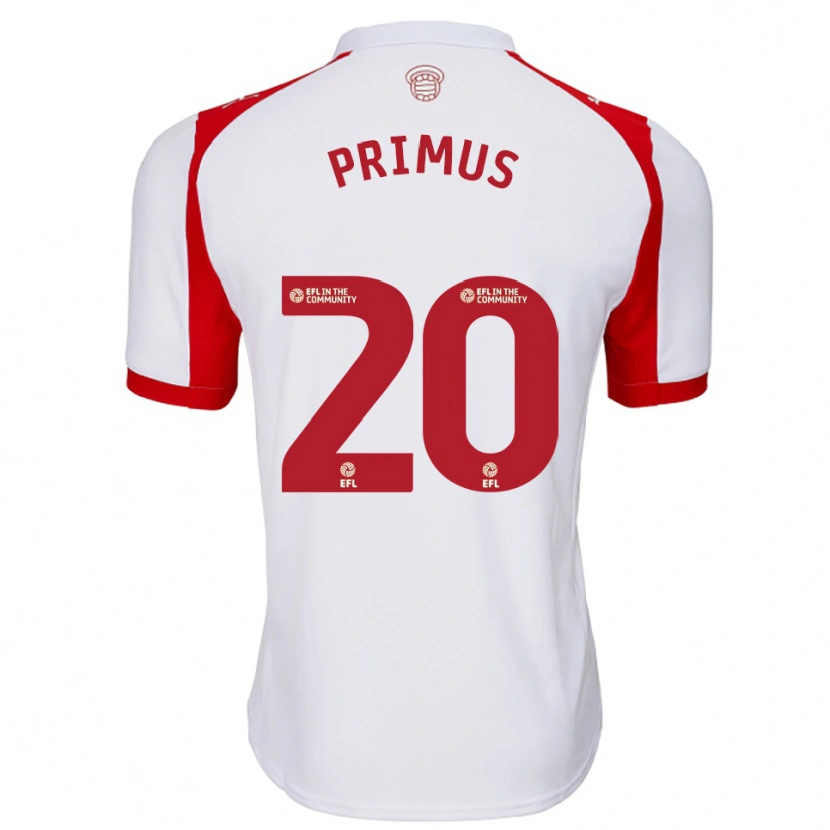 Danxen Mænd Atlanta Primus #20 Hvid Rød Hjemmebane Spillertrøjer 2025/26 Trøje T-Shirt