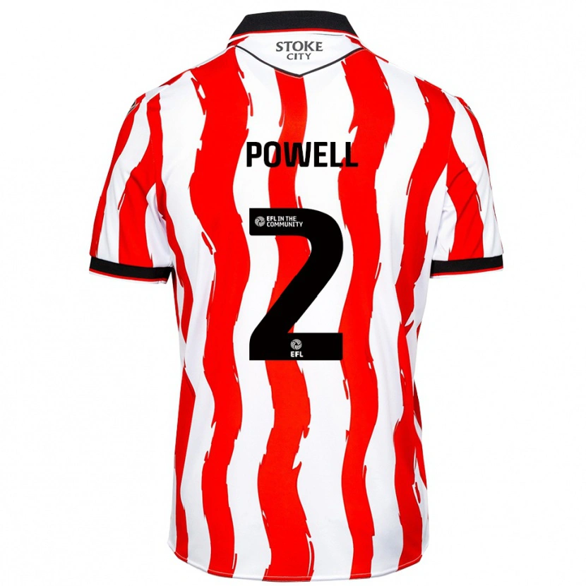 Danxen Mænd Owen Powell #2 Hvid Rød Hjemmebane Spillertrøjer 2025/26 Trøje T-Shirt