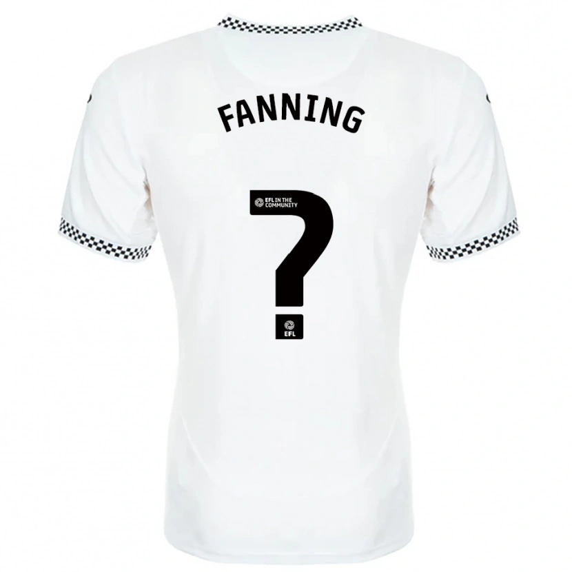 Danxen Mænd Jack Fanning #0 Hvid Orange Hjemmebane Spillertrøjer 2025/26 Trøje T-Shirt