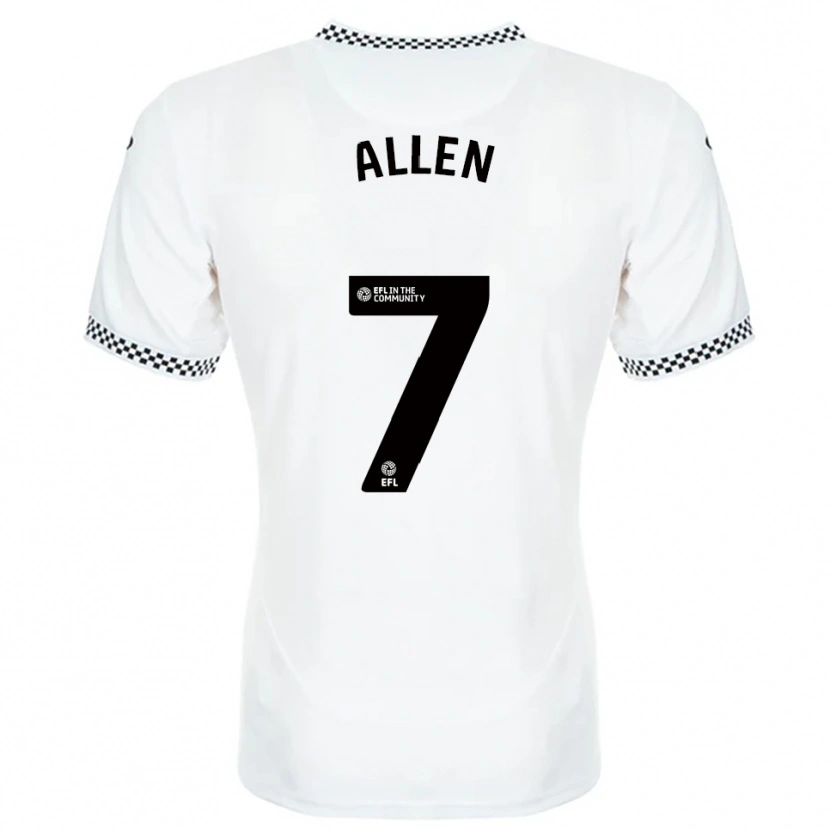 Danxen Mænd Joe Allen #7 Hvid Orange Hjemmebane Spillertrøjer 2025/26 Trøje T-Shirt
