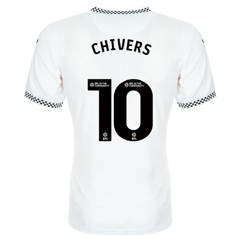 Danxen Mænd Chloe Chivers #10 Hvid Orange Hjemmebane Spillertrøjer 2025/26 Trøje T-Shirt