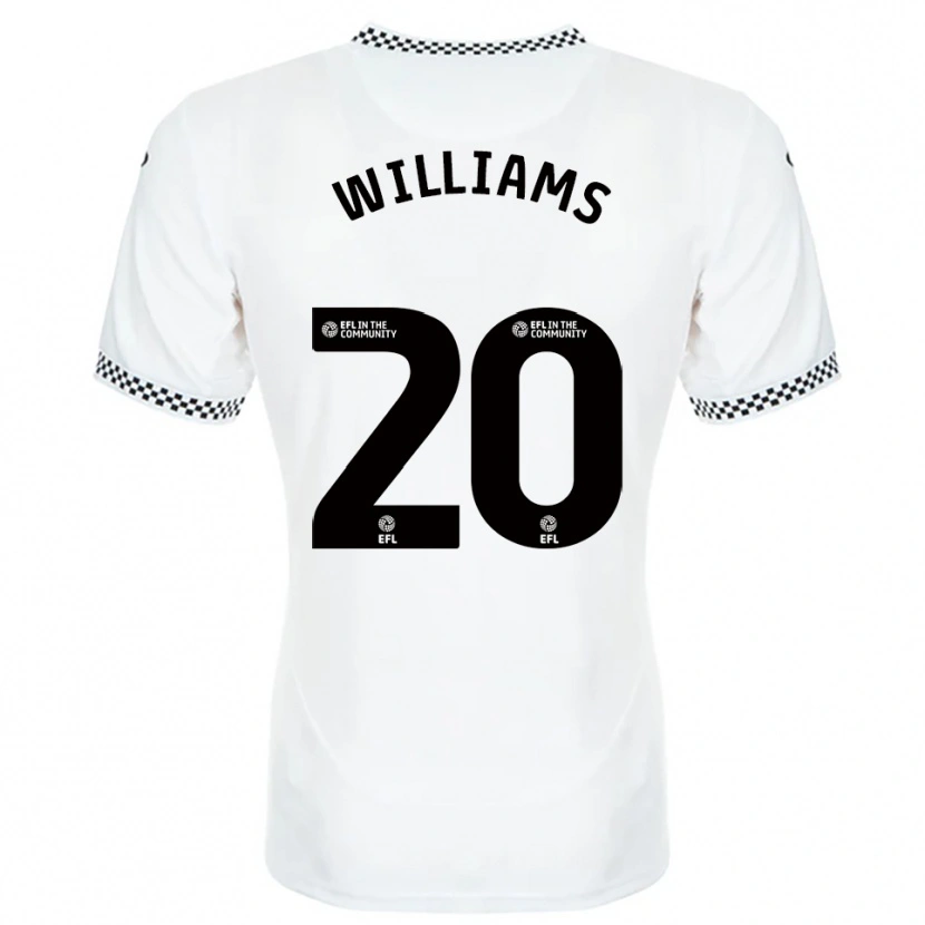 Danxen Mænd Caitlin Williams #20 Hvid Orange Hjemmebane Spillertrøjer 2025/26 Trøje T-Shirt