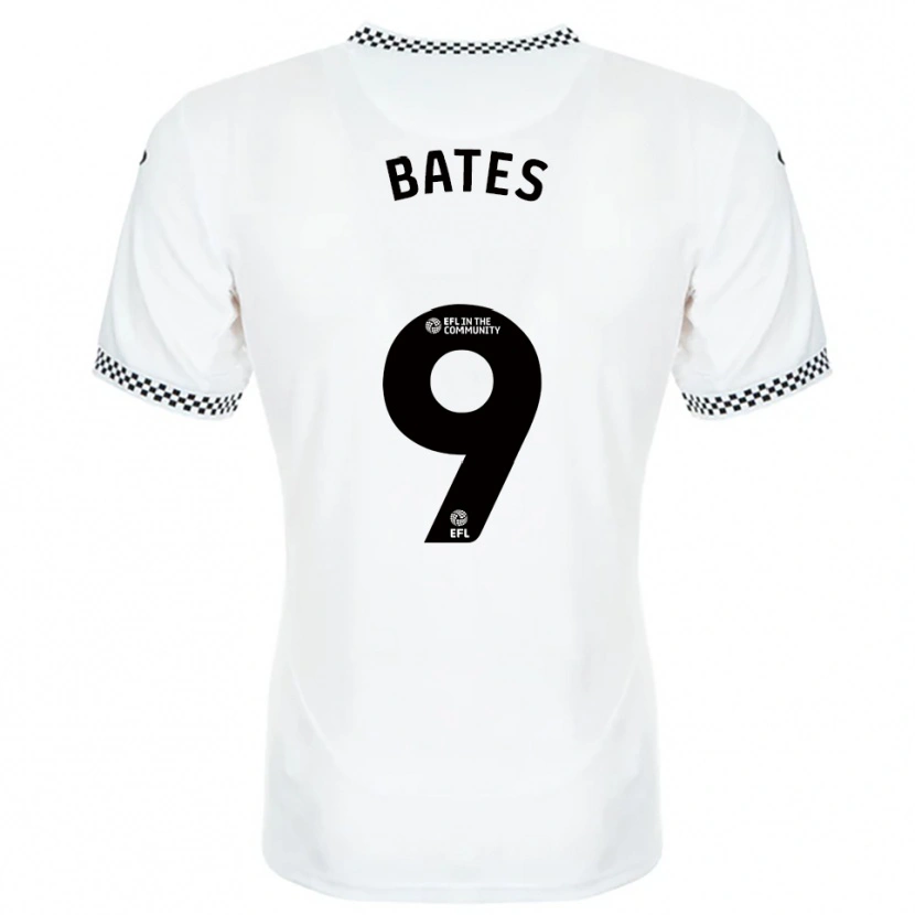Danxen Mænd Morgan Bates #9 Hvid Orange Hjemmebane Spillertrøjer 2025/26 Trøje T-Shirt