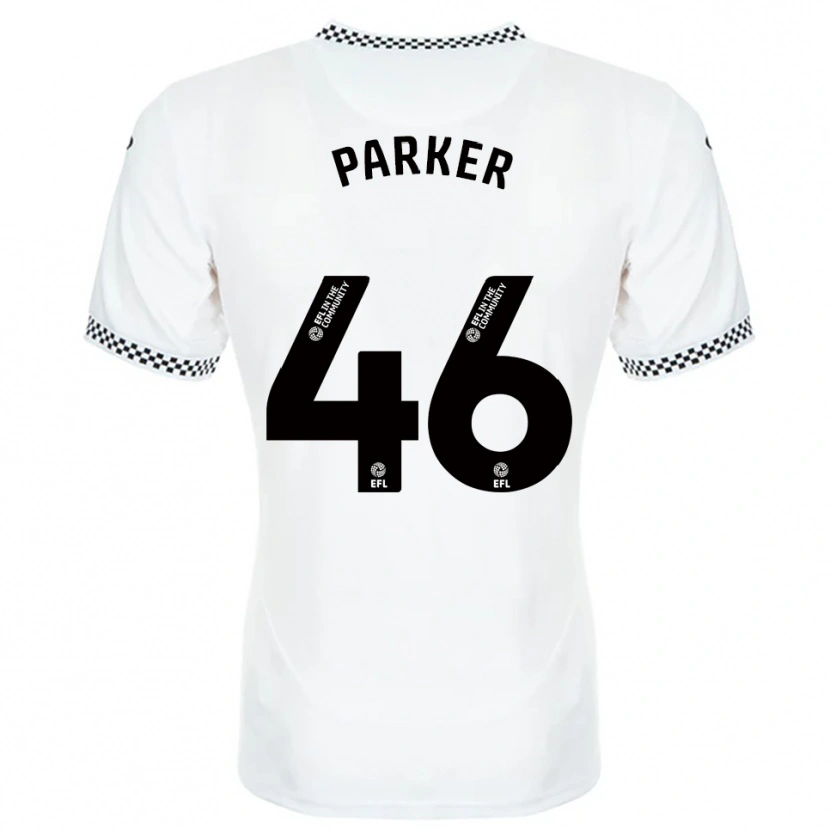 Danxen Mænd Arthur Parker #46 Hvid Orange Hjemmebane Spillertrøjer 2025/26 Trøje T-Shirt